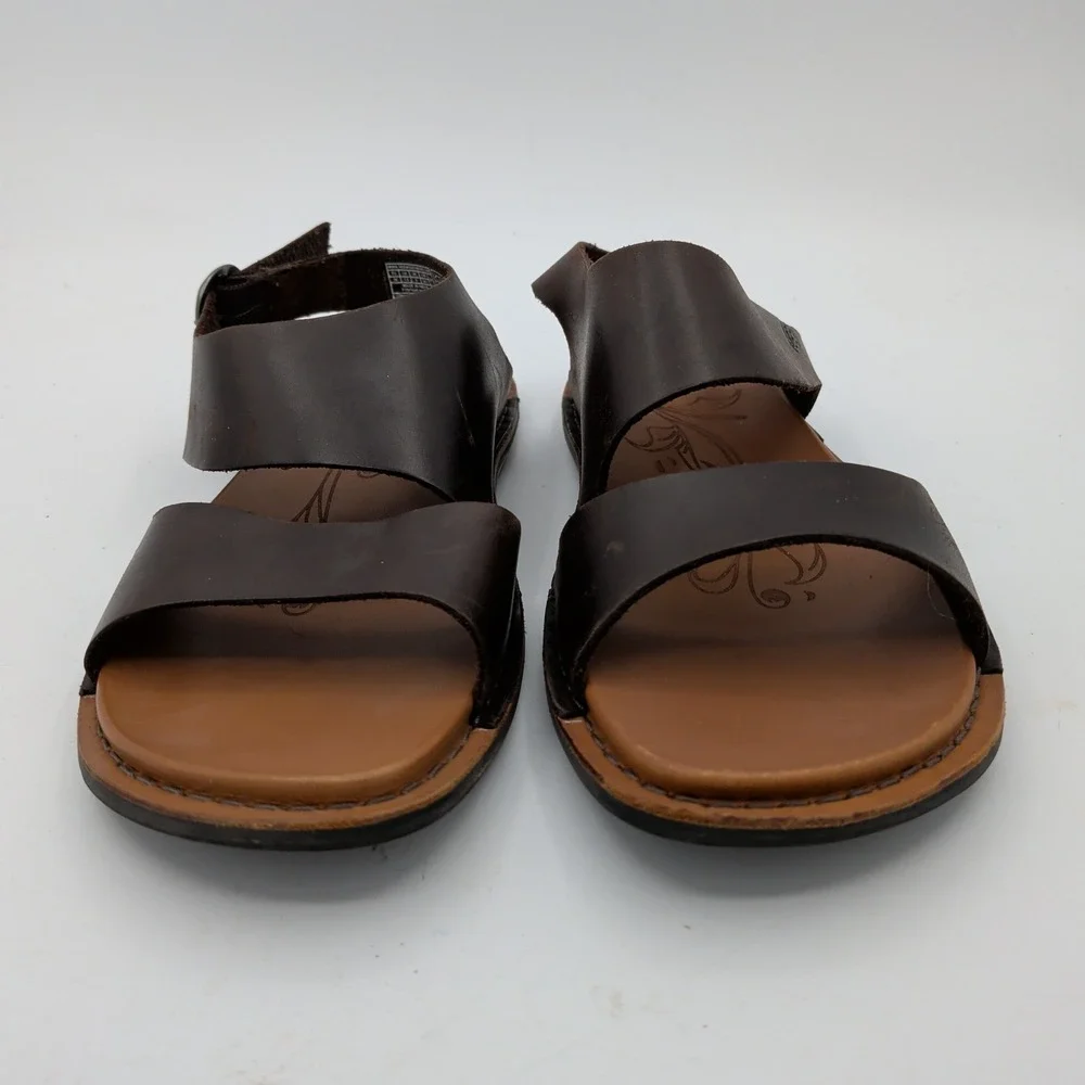 KEEN Sofia 2 Strap Sandal 1020450 Womens Brown Leather Slingback Buckle Size 7.5
